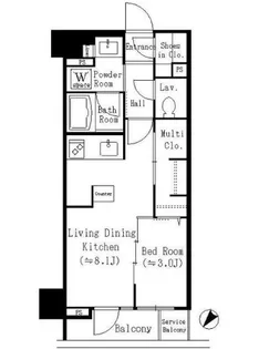 スターヒルズ関内【6階】の間取り