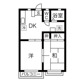 シンフォニーかすみ【1階】の間取り
