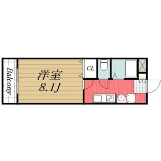 千葉県東金市田間【アパート】の間取り