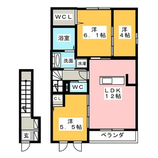 シャルマン・スクエア【1階】の間取り