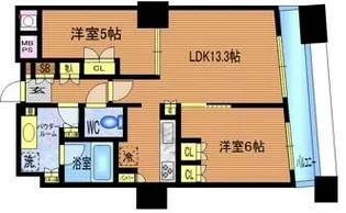 ザ・パークハウス西新宿タワー60【19階】の間取り