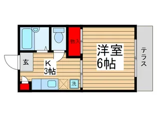 グリーンハイツ【1階】の間取り