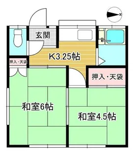 岩井荘【1階】の間取り