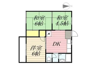 サンハイツ(内原)【2階】の間取り