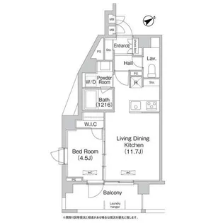 エミネンス高輪台【14階】の間取り