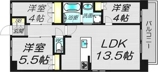 アーバンパーク淡路【5階】の間取り