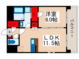ベイシャルマン【2階】の間取り