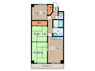 ノースパレス白石【7階】の間取り