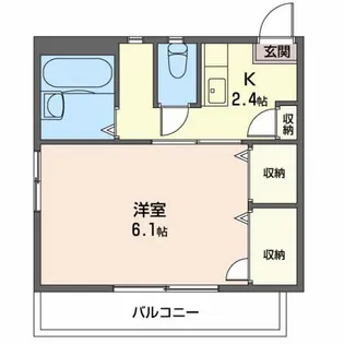 セーラーハイツ【1階】の間取り