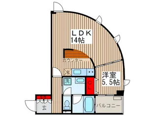 サンハウス【3階】の間取り