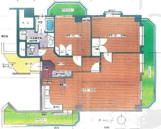 シャンポール山手A棟【9階】の間取り