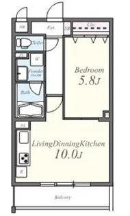 インペリアル弦巻【3階】の間取り