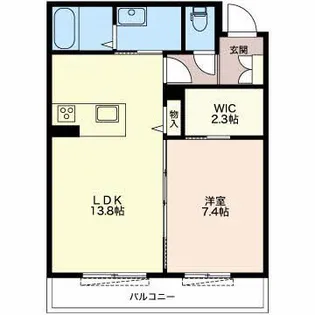 モデナカルロ14【2階】の間取り