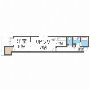 ルミエール北郷【2階】の間取り