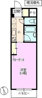 ワコーパレス善光寺下【1階】の間取り