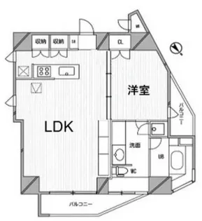 コートモデリア広尾【6階】の間取り