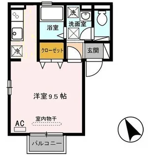グリーンパルク愛宕【1階】の間取り