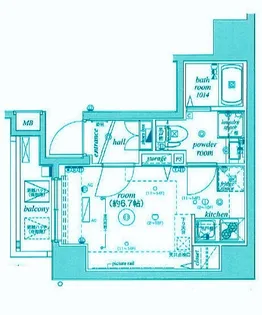 ヴェルステージ蒲田駅前【8階】の間取り