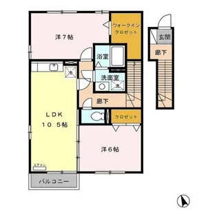 エミネンスA【2階】の間取り