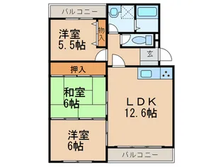 サンライト宝が丘【2階】の間取り