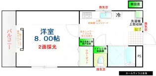カームヴィラ上佐鳥【2階】の間取り