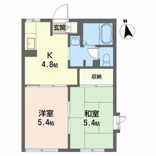 グランパティオ北上 D【1階】の間取り