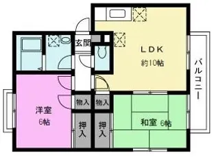 メゾンドベル【2階】の間取り