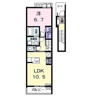 グリーン ヒルズ【2階】の間取り
