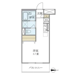 メゾンベール南麻布【2階】の間取り
