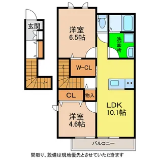 エターナル【2階】の間取り