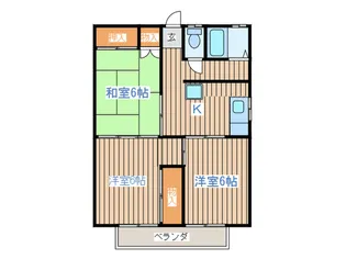 太田ハイツ【2階】の間取り