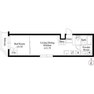 グランパセオ代々木上原II【3階】の間取り