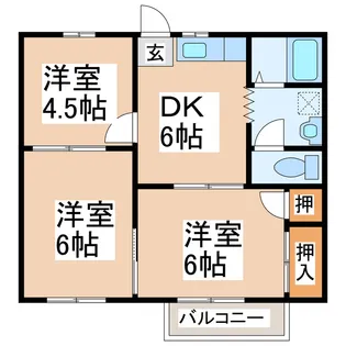 メゾンテイコ【2階】の間取り