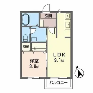 ディアコート【2階】の間取り