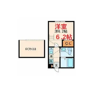 ケイ・アパルトメント山王【1階】の間取り