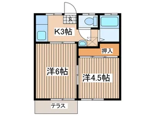 鈴木ハイツ【1階】の間取り