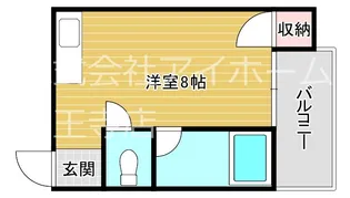 コーポイン長居B棟【3階】の間取り