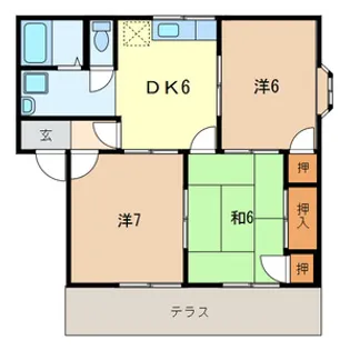 レジデンスK【1階】の間取り