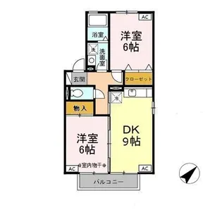 明香音館【2階】の間取り