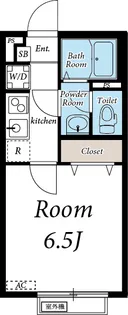 リブリ・モンターニュ千早【1階】の間取り