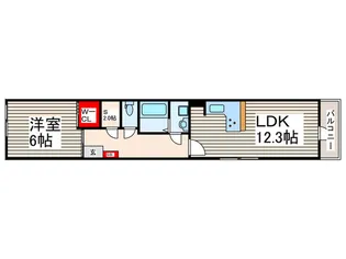 フローレ船堀【4階】の間取り