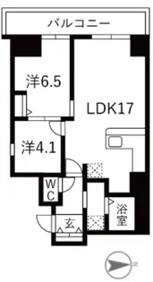 シティコート目黒【3階】の間取り