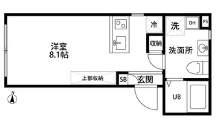フェルヴォーレ住吉【2階】の間取り