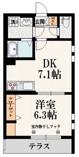 ヘーベルメゾン中野新橋【1階】の間取り