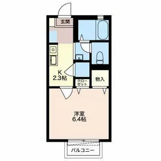 ハイツエスペランサ【2階】の間取り