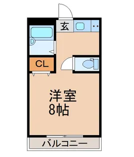 メゾンロディニア【2階】の間取り