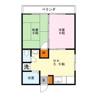 コーポ尾ノ上【3階】の間取り