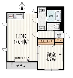 Pure Mind K【1階】の間取り