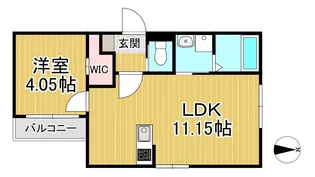 BRAVE BASE久留米南【1階】の間取り