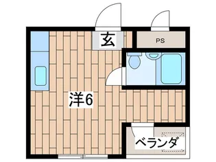 シャトル大恵E【1階】の間取り